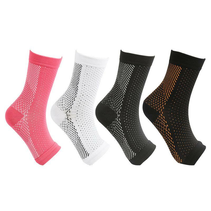 1 Pair Foot Anti-Fatigue Ankle Support Relief Pain Compression Socks For Men Socks For Women Sport Running Yoga Socks Brace Sock