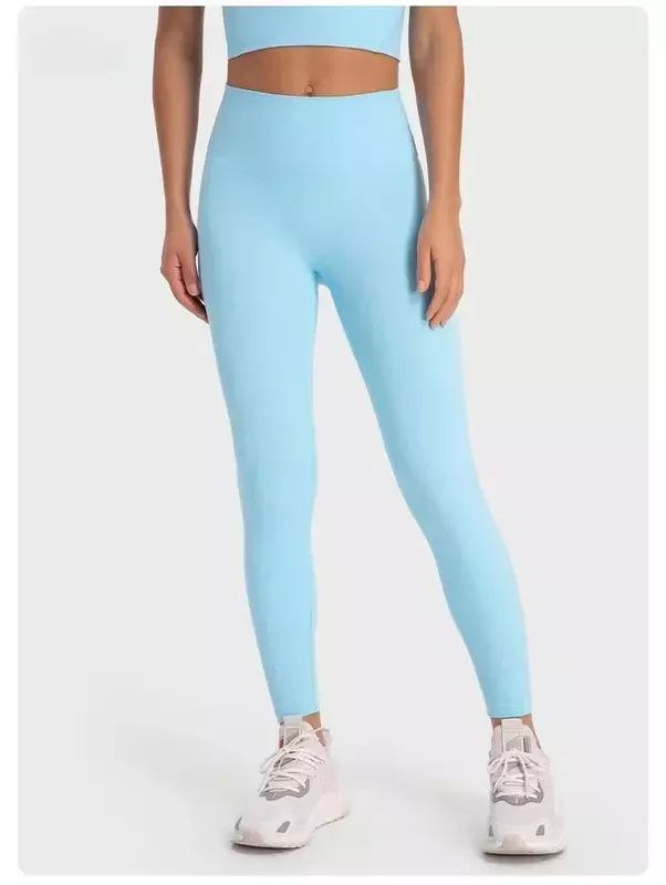 Lemon Align-pantalones de Yoga para mujer, mallas deportivas de cintura alta para gimnasio, sin costura frontal, para correr, sensación desnuda