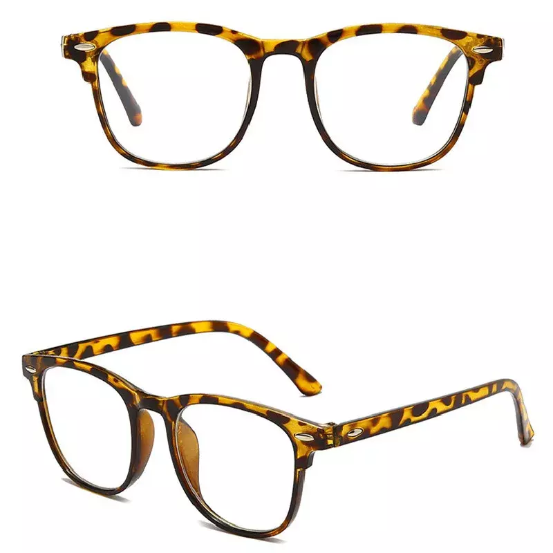 Gafas de miopía terminadas para hombres y mujeres, anteojos Vintage con montura ovalada, bloqueo de luz azul, gafas para miopía, menos 0 A-6,0
