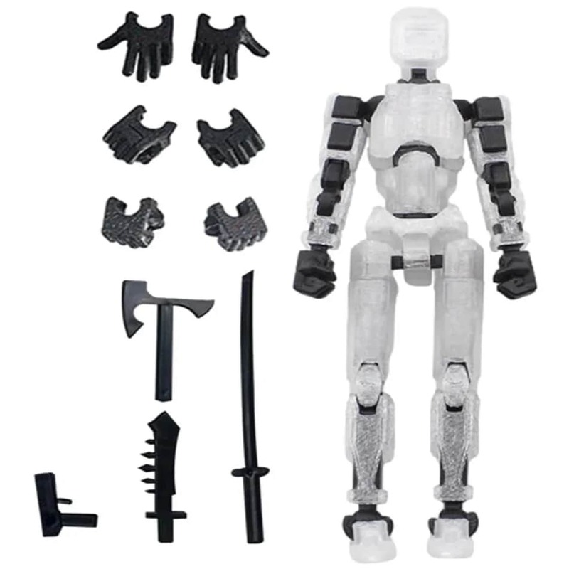 Robot Shapeshift móvil con Múltiples articulaciones, maniquí con estampado 3D, 13 figuras de acción, juguetes para niños y adultos, juegos para padres e hijos, 2,0