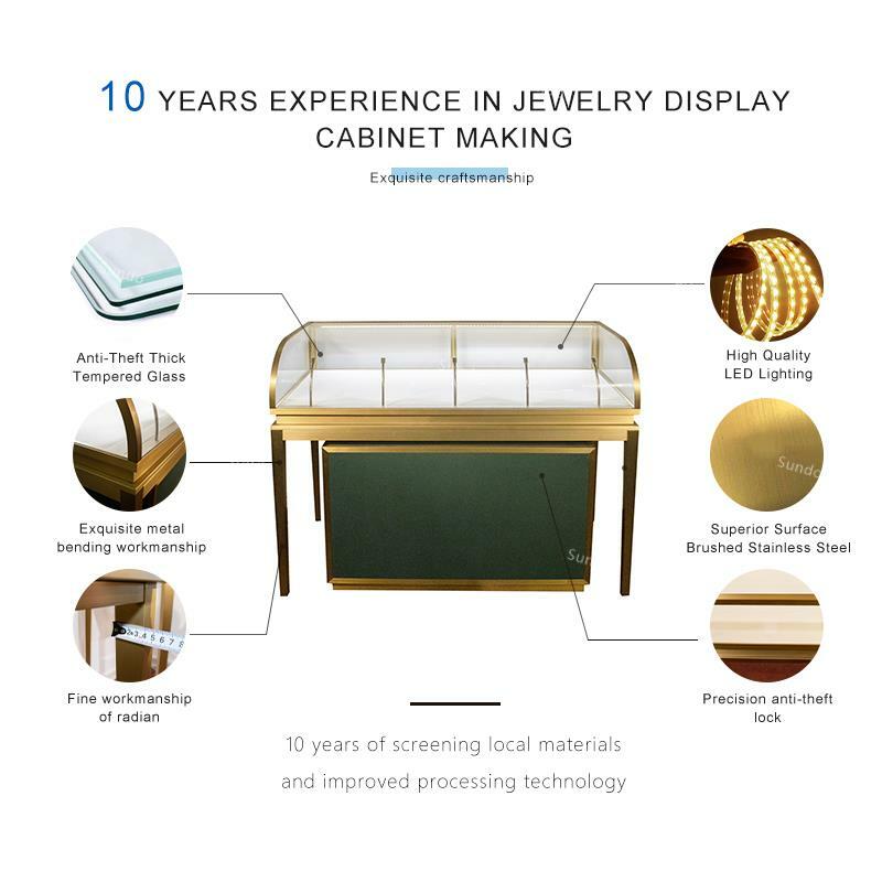 Kustom, 2023 produk baru jam multifungsi menampilkan tampilan mewah kustom kabinet pajangan perhiasan