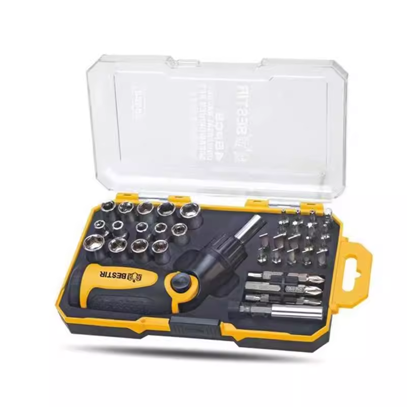BESTIR-Multifuncional Magnetic Screwdriver Set, Combinação Lote, Ratchet, Quick Repair Tool, Household Repair, Desmontagem