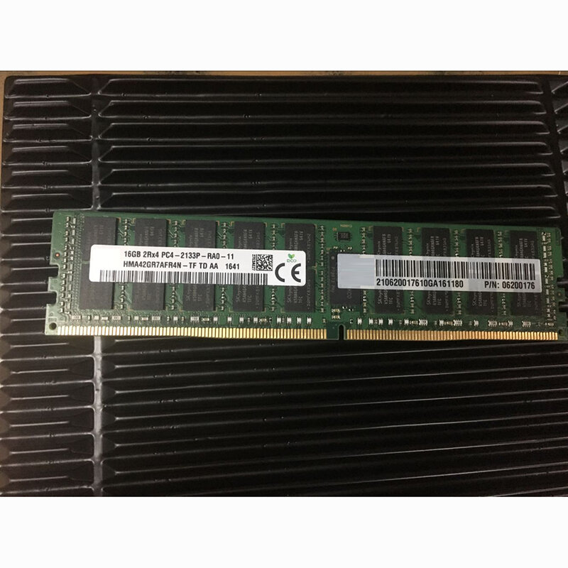 Memoria de servidor de alta calidad, 1 piezas RAM, 16GB, 2RX4, PC4-2133P, DDR4, ECC, REG 06200176, envío rápido