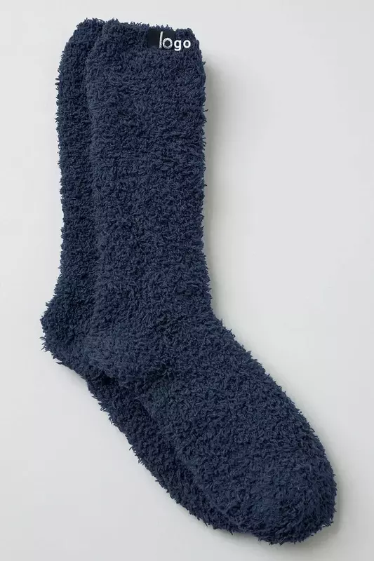 LO Yoga PLUSH LUSH SOCK Women Winter Warm Fluffy Thicken Fleece Bed Socks Ladies Indoor Floor Soft Elastic Coral Velvet Socks