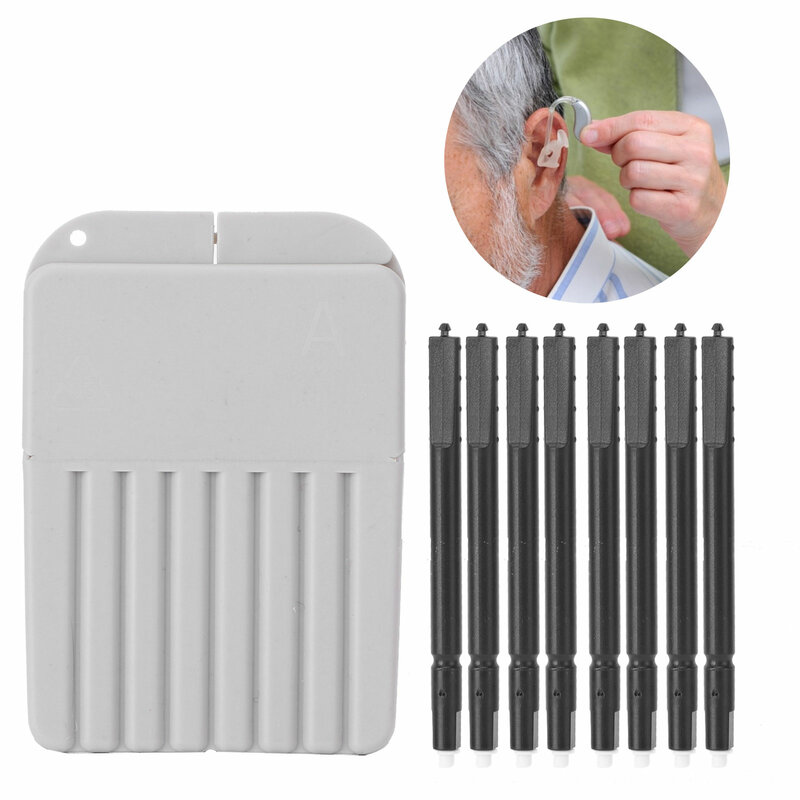 Proteção de cera para aparelhos auditivos, filtro antipoeira para aparelhos auditivos, 1,2mm, 8 partes por caixa