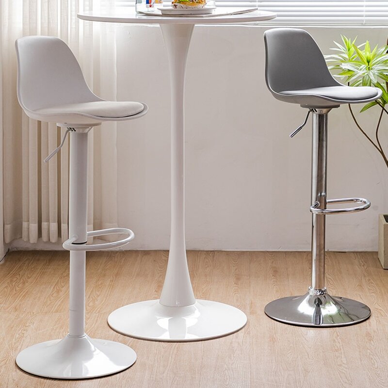 Regulowana obrotowa krzesło barowe nowoczesna recepcja barber unikatowa moda wysokie krzesełka minimalistyczne dekoracje