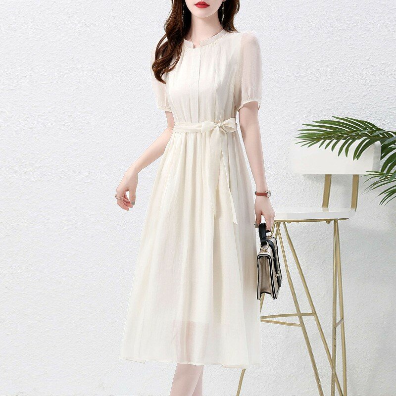 Sukienka kobieca lato 2023 nowy design poczucie temperamentu wyszczuplająca talia francuska elegancka piękna spódnica