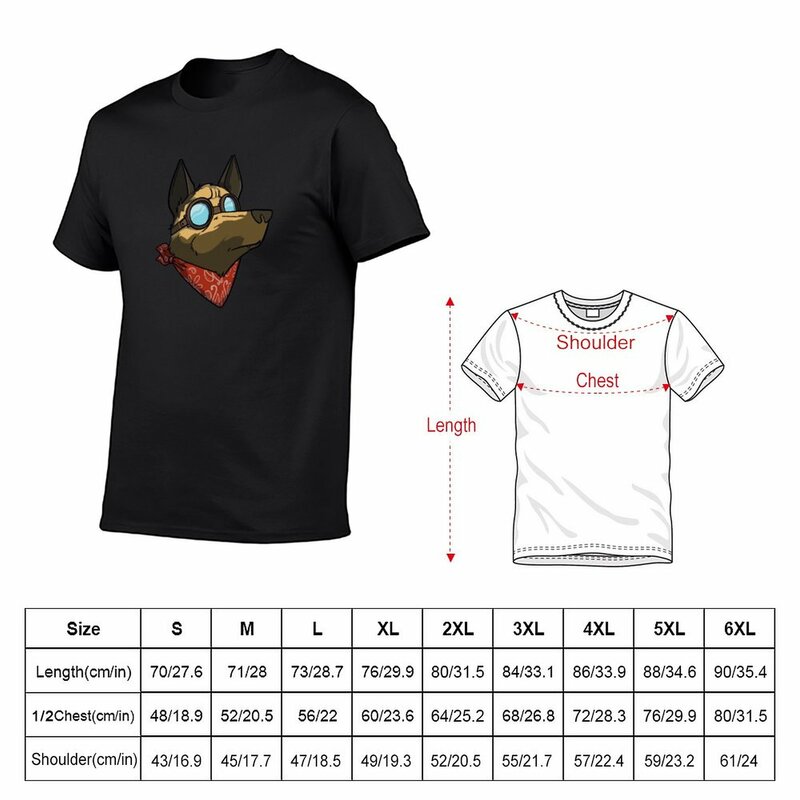 Dogmeat T-shirt de grandes dimensões, T-shirts masculinas para menino