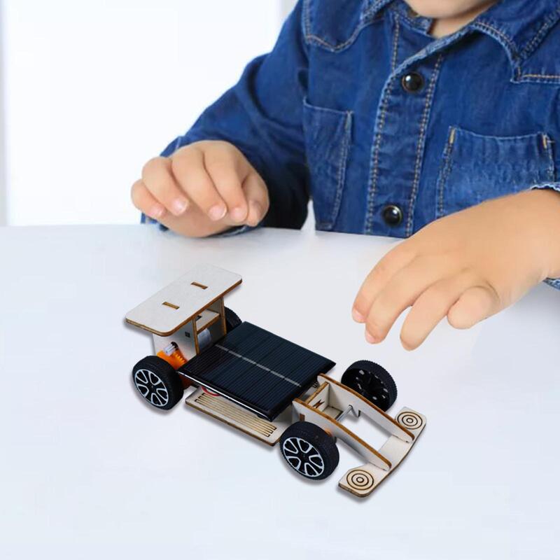 Solar Race Car Toy Assembly, Experiência Física DIY para Adolescentes e Crianças