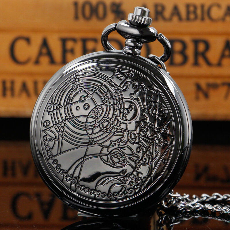 Zegarek kieszonkowy antyczny z cyframi rzymskimi zegarek Fob Steampunk naszyjnik z łańcuchem kwarcowym najlepszy prezent dla mężczyzn kobiet