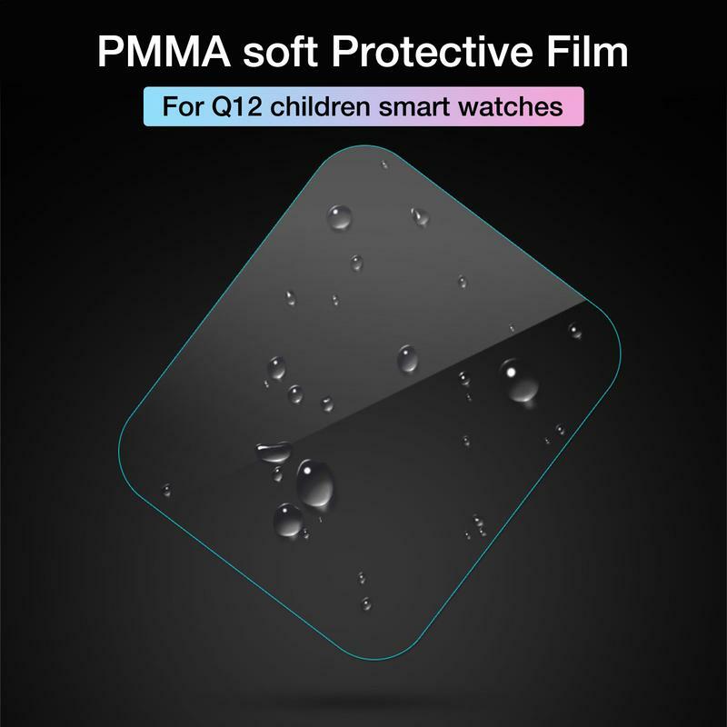 10/5/2/1 pces protetores de tela de filme de vidro temperado para q12 crianças relógio inteligente anti-risco filme capa de tela cheia