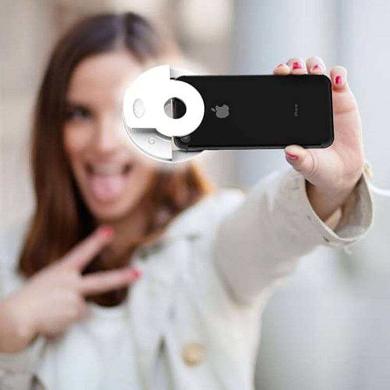 Điện Thoại Đầy Đèn Selfie Ring Light Sống Beauty Flash Đèn USB Sạc Đèn Chụp Ảnh Quay Phim Đầy Đèn Thứ Ba Bánh Răng