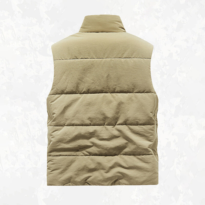 Chaleco grueso de lana para hombre, ropa informal cálida de alta calidad, impermeable, con cordón, talla grande, novedad de invierno, 2023