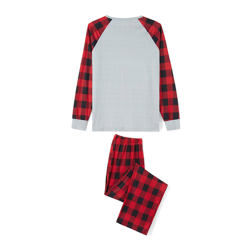 JCMoniDun-Conjunto familiar de pijama de Natal, tops e calças, pijamas, pijamas, pijamas para mulheres, homens, crianças, bebê