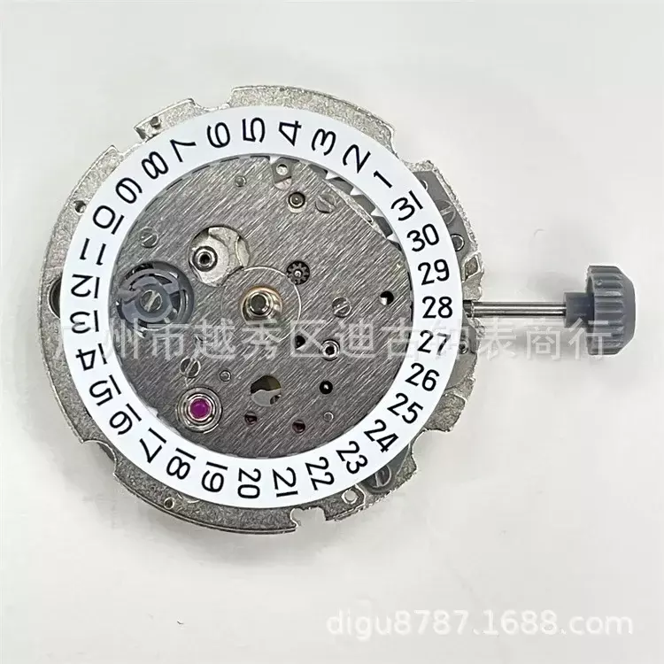 Jam tangan aksesoris gerakan merek mekanis 8218 gerakan kalender tunggal dua jarum gerakan asli sepenuhnya otomatis