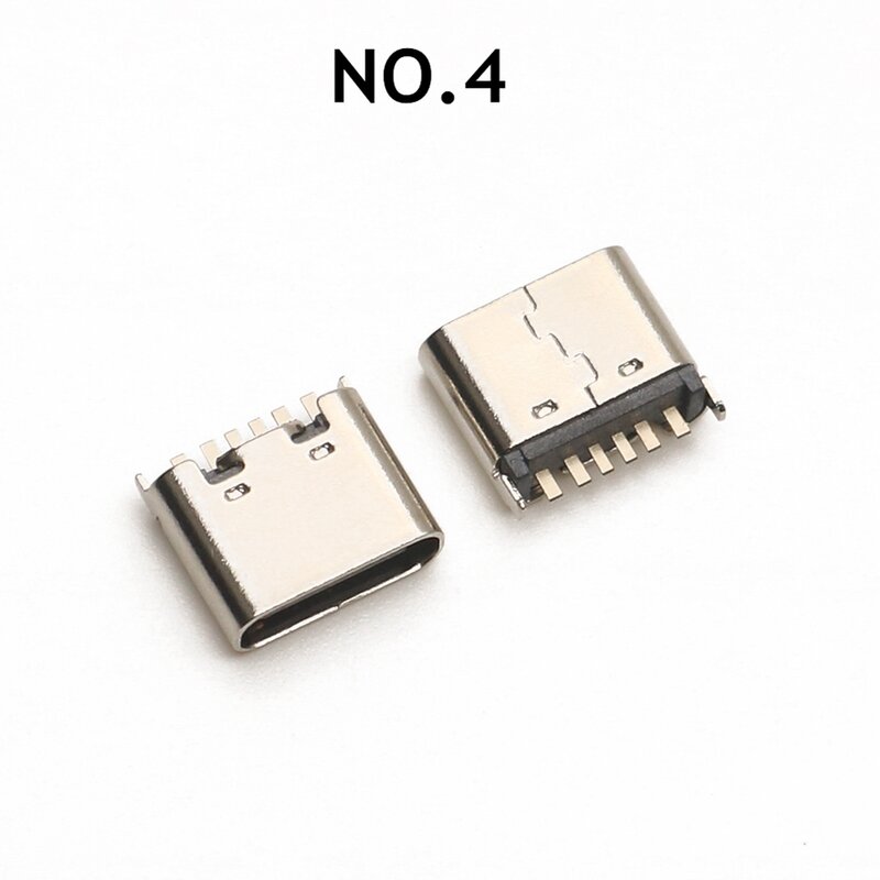 100Pcs/Lot 10Models Type-C USB Charging Dock Connectors Mix 6Pin and 16Pin Use for Phone and Digital Product Repair Kits