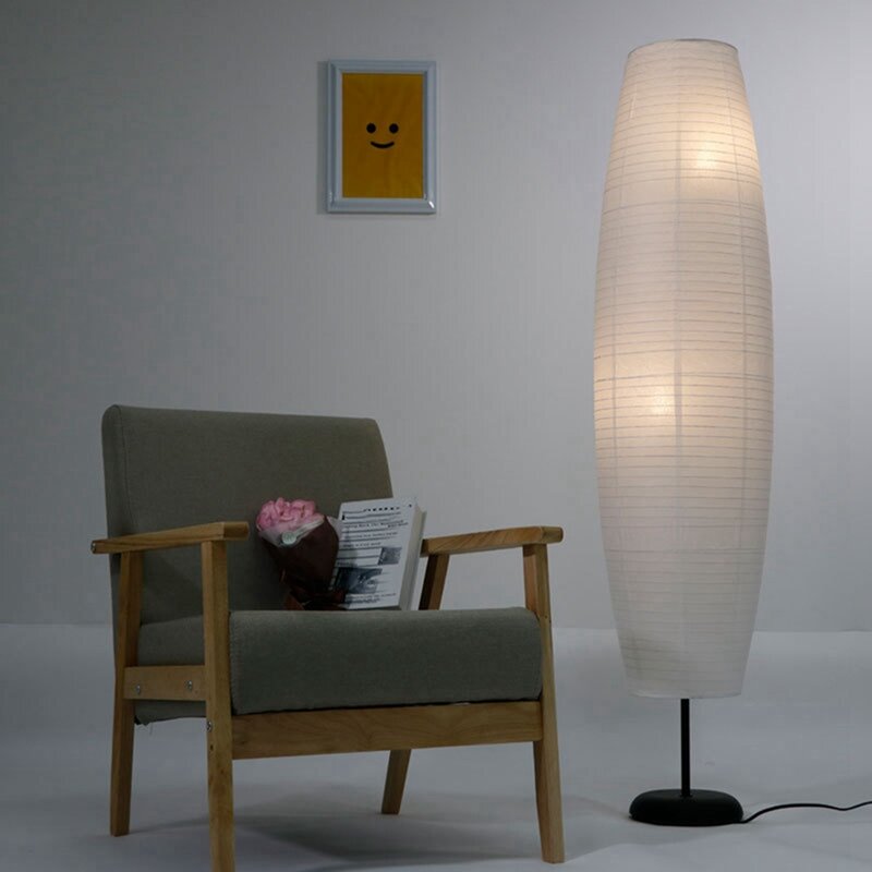 2X ryż podłoże papierowe lampa kreatywna wysoka lampa wystrój salonu specjalne stojak na papier światła obok lampy tylko abażur