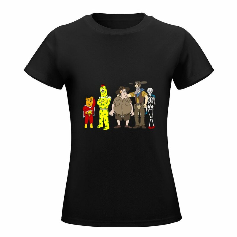 Superted Cartoon T-Shirt Schattige Tops Plus Size Tops T-Shirts Voor Vrouwen Pack