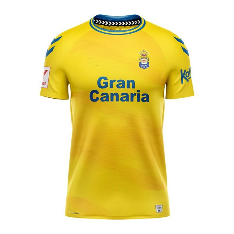 23-24 La Liga  Hot Selling Team Las Palmas Top Zomer Vrijetijdssport Outdoor Losse Top 3d Geprint T-Shirt Polo Niet-Aangepast