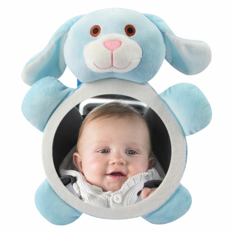 Espejo seguridad para asiento trasero bebé, con diseño bonito, herramienta cuidado infantil para sala trasera,
