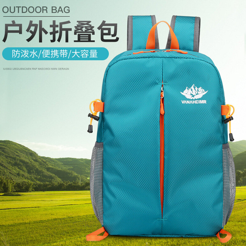 New Outdoor Folding Package Sports Bag Travel Leisure Backpack Portable Large Capacity Backpack Bag  Men Women Traveling Bag