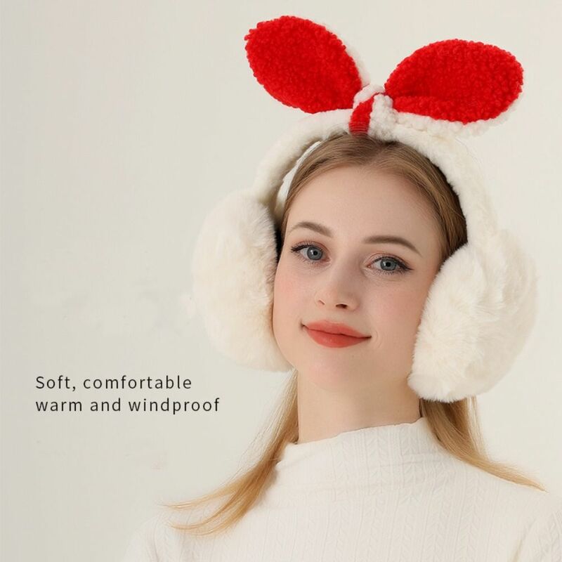 Winter Plush Ear Cover New Cold Protection Foldable Ear Warmer Outdoor Riding Windproof Earmuffs
