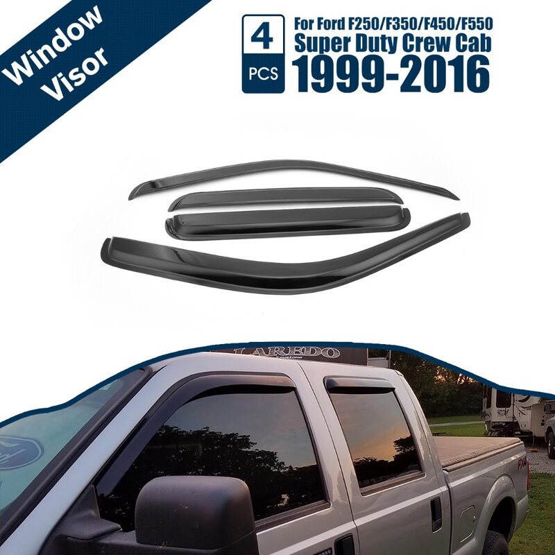 Козырек для окна, защита от дождя, вентиляционный козырек для Ford F250 F350 F450, сверхпрочный 1999-2016
