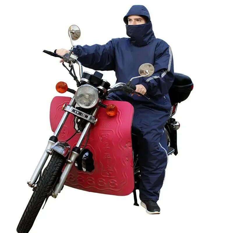 Elektrische Motorrad Windschutz warm wasserdicht integrierte Wind jacke verdickt Winter Windschutz Motorrad kalte Kleidung Männer