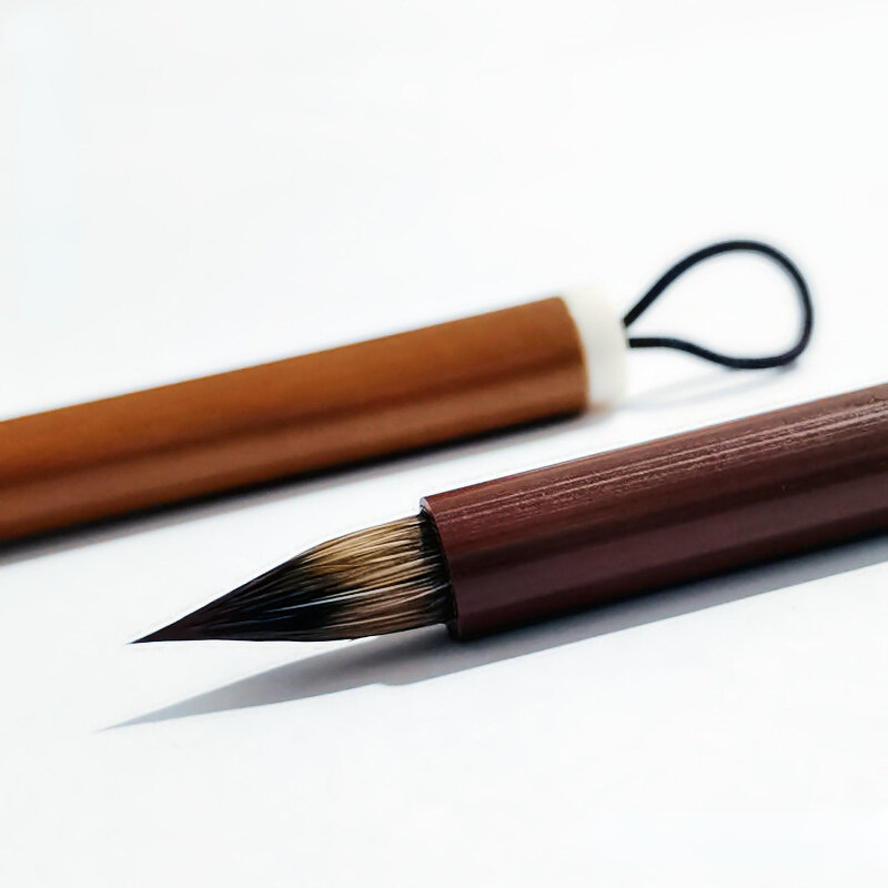 Кисть Weasel & из кроличьей шерсти, ручка для китайского бега, калигафная кисть, ручка, маленький обычный шрифт, светящаяся орлигенная