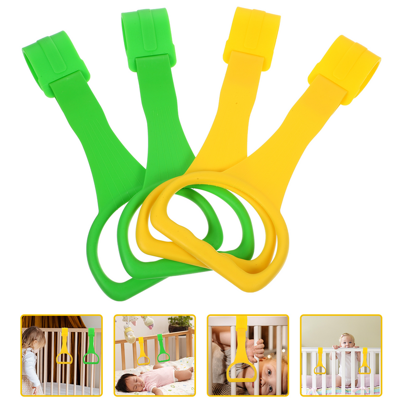 Baby Crib Pull Rings Baby Bed Stand Up Hanging Ring Kids Walking Training Tools Suitable For 0-3 Years Old Baby