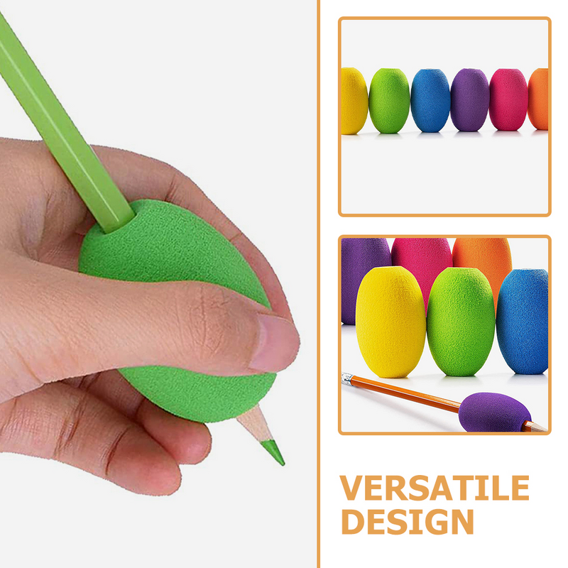 Empuñaduras de lápiz de esponja de 12 piezas, pinzas de entrenamiento cómodas para bolígrafos