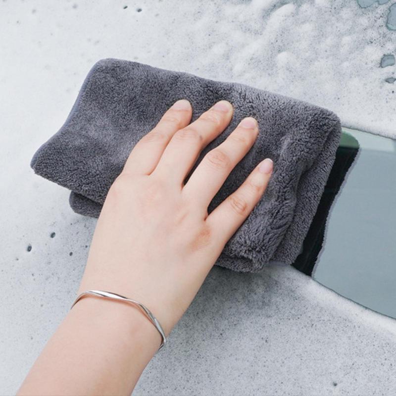 Car Shammy Towel Multifunctional Plush Car Towel Cloth Vehicle Drying Cloth Super Absorbent For Pet Shower Household Cleaning