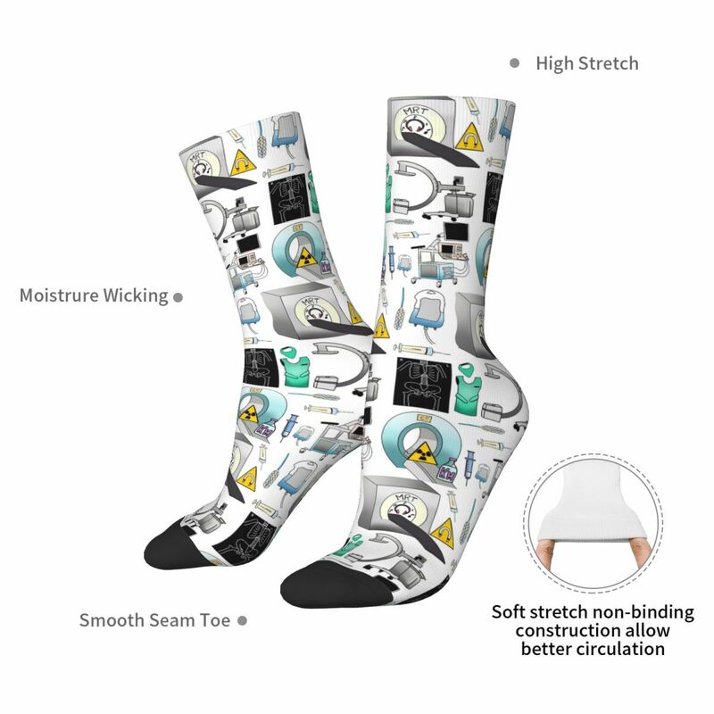 Носки Radiology в стиле Харадзюку, супер мягкие чулки, всесезонные длинные носки, аксессуары для мужчин и женщин, подарки
