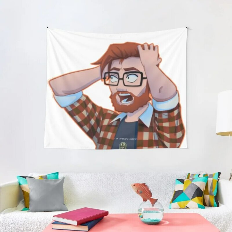Alex Yiik Hands On Head Tapestry Cute Room Things Aesthetic Home Decor Japanese Room Decor Tapestry