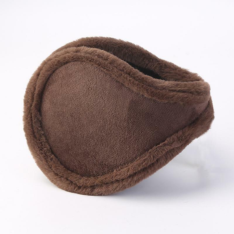 New Thickened Plush Warm Earmuffs For Women Men Winter Ear Warmth Solid Color Student Cold Proof Rear Wear Earmuffs