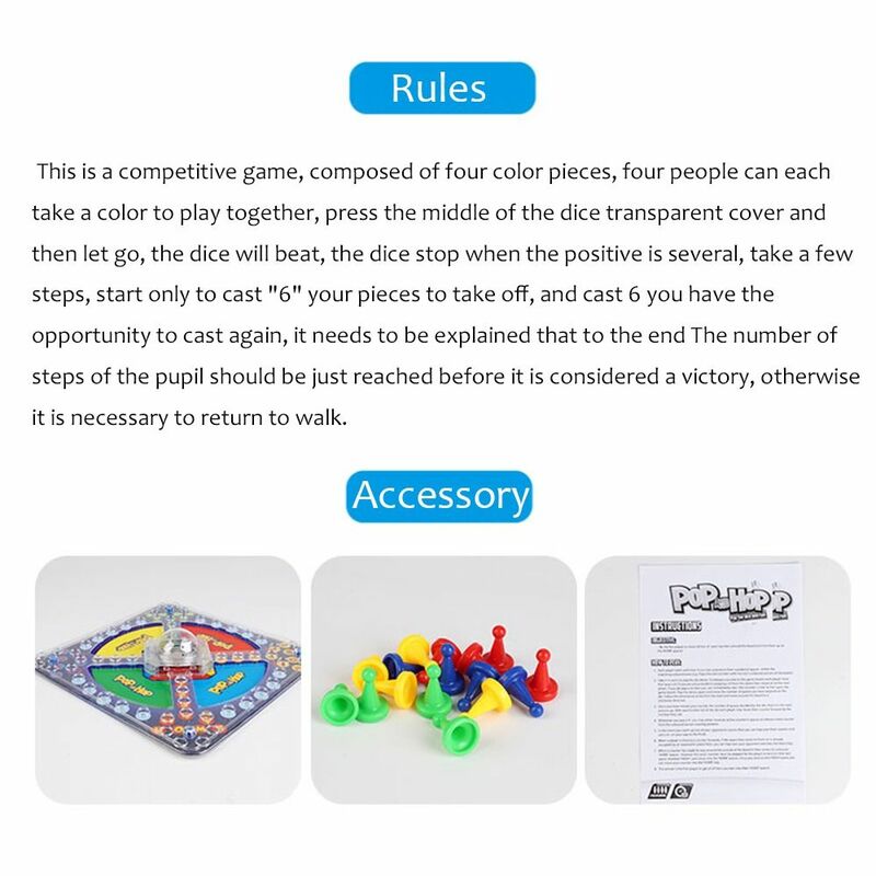 Plastik Frustration Brettspiel 1-4 mehrere Spieler Rennen um Basis & Jagd Flugzeug Schach helle Farbe Desktop-Spielzeug fliegendes Schach