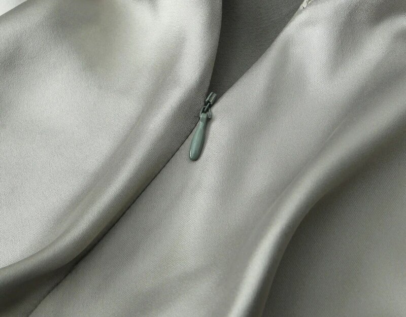 InjBergamo-Robe mi-longue rétro pour femme, coupe couvertes, dos nu, sangle initiée fine, nouvelle mode, 2024