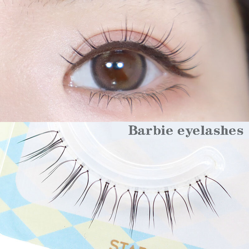 U Shaped False Eyelashes Makeup Korean Natural Transparent Stem Lashes Fairy Grafting Eyelash Extension Comic Eyelash Tools