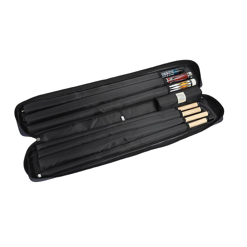 Billiard Pool Cue Stick Case 1/2 Club Bag Portable Handle 3x4 Accessory