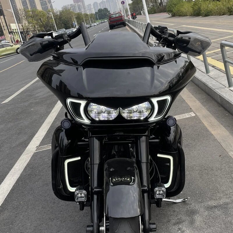 Akcesoria motocyklowe osłona osłona dłoni ochraniacz na broń Grey do Touring Road schodzenia przemieszczanie się po ulicy Road King 2014-2023