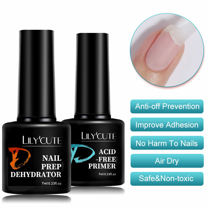 Lilycute 7Ml Nail-Primers Prep Dehydrator Gel Nagellak Langdurige Air Droog Nail Gel Soak Off Manicure nail Art Vernissen