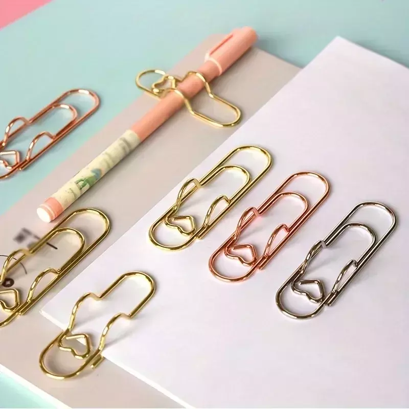 5/10/20PCS/Set Metal Pen Holder Clip Paper s Bookmarks Photo Memo Ticket  Stationery Office School Supplies  Accessories