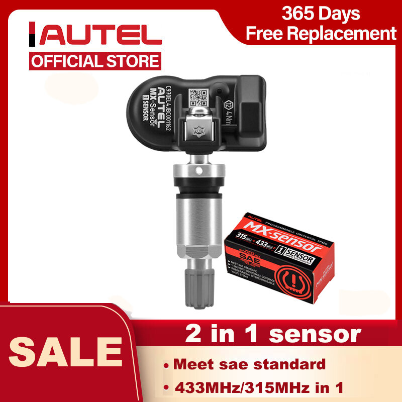 AUTEL-Tire Pressure Monitor Tester Programmer, Sensor MX, 433, 315, TPMS, Mx-Sensor Scan, Ferramentas de Reparação, Acessório Automotivo