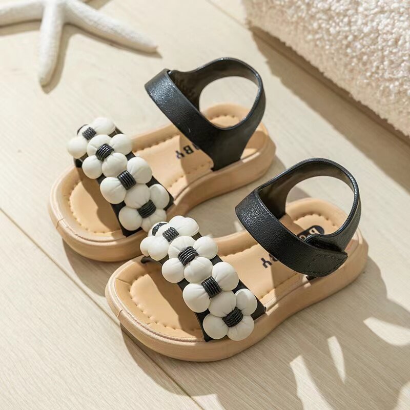 Zapatillas de verano para niños y niñas, zapatos de playa antideslizantes, sandalias de suela suave para bebés, novedad de 2024