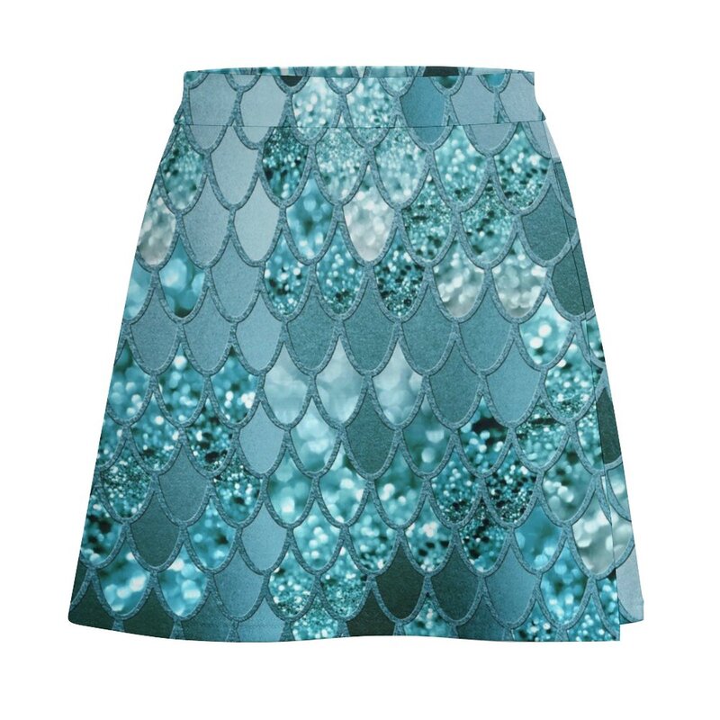 Brokatowe łuski syreny #4 (Faux brokat) # błyszczące # decor # sztuka Mini spódniczka elegancka damska spódnica seksowna mini spódniczka