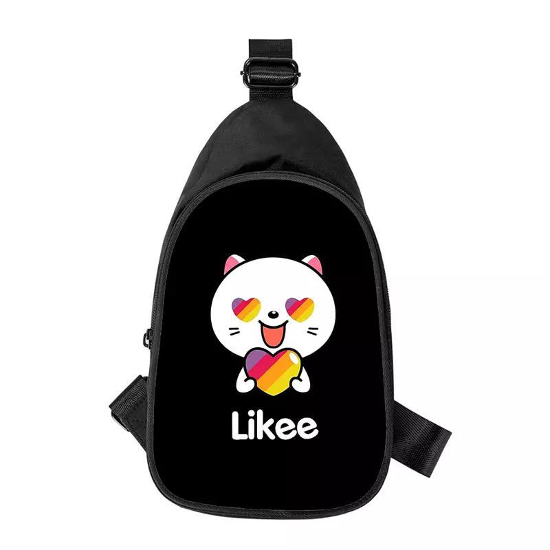 Lokee-Funny Love Heart Shoulder Bag para homens e mulheres, bolsa de peito cruzada, marido, escola, bolsa de peito, macho, gato, cachorro, diagonal, novo