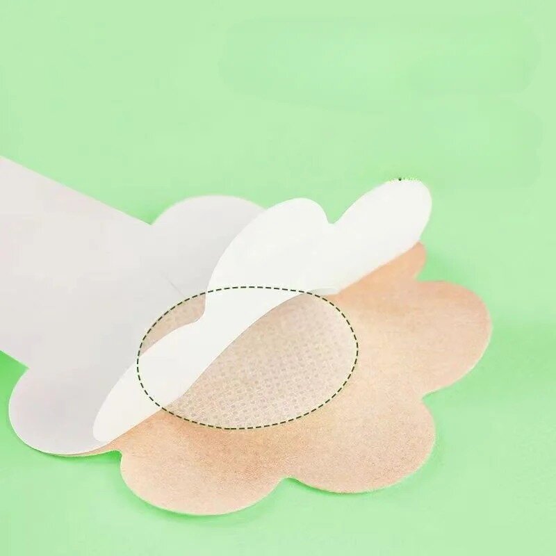 10pcs Women's Invisible Breast Lift Up Tape Overlays on Bra Nipple Stickers Chest Stickers Adhesive Nipple Covers Accessories