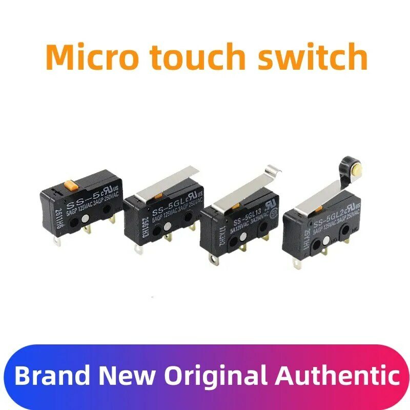 Micro touch switch SS-5 SS-5GL SS-5GL2 SS-5GL13 DC5V 160mA original 3-pin IP40 Travel micro switch SS-5