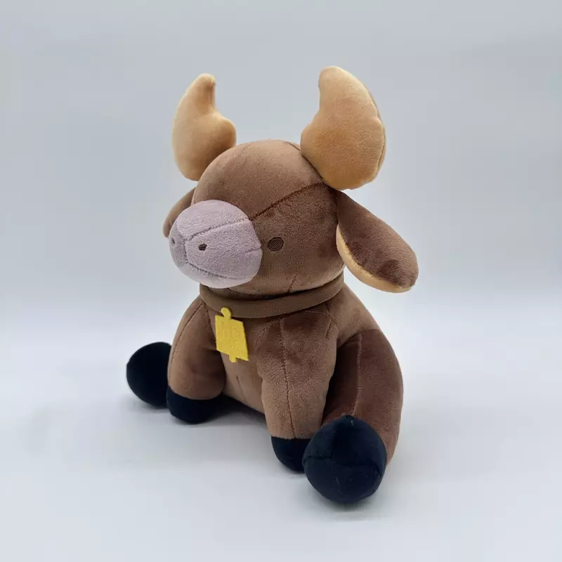 La pantorrilla sentada marrón se puede utilizar como un juguete de felpa de alta calidad para regalos de cumpleaños y vacaciones
