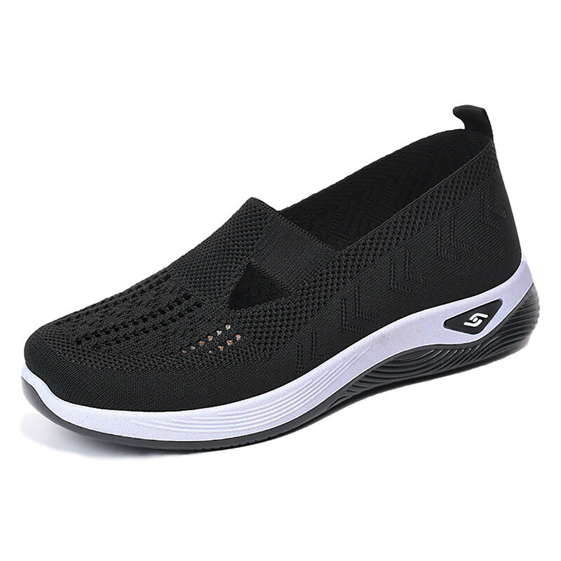 Sneaker da passeggio in rete da donna scarpe con suola morbida antiscivolo adatte per il campeggio Indoor Walking